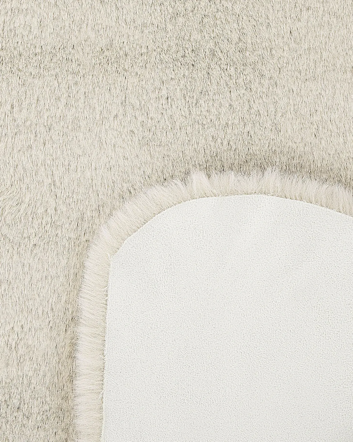 Tappeto in pelliccia sintetica UNDARA Beige 60 x 90 cm