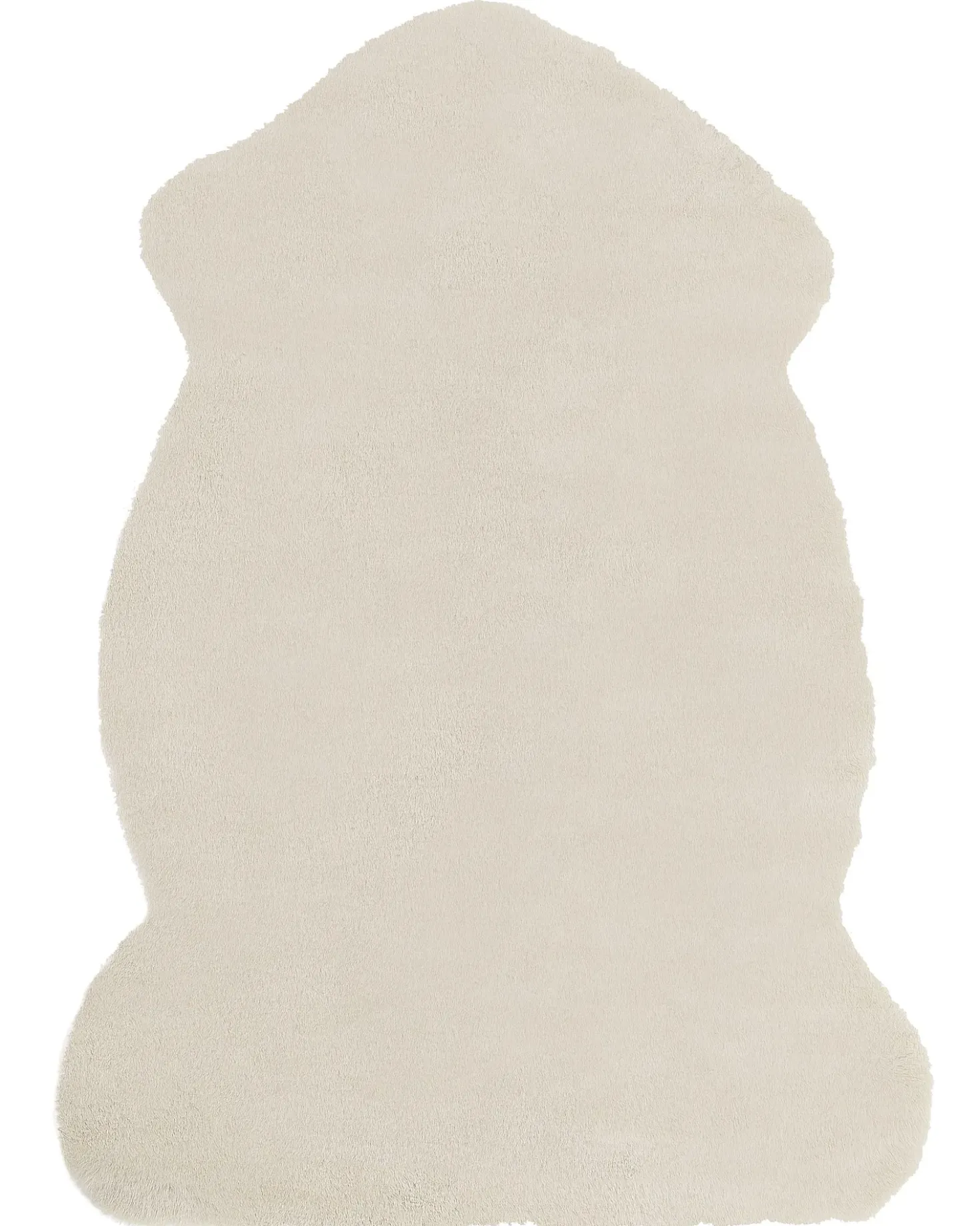 Tappeto in pelliccia sintetica UNDARA Beige 60 x 90 cm