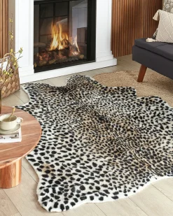 Tappeto in pelliccia sintetica OSSA Beige 150 x 200 cm