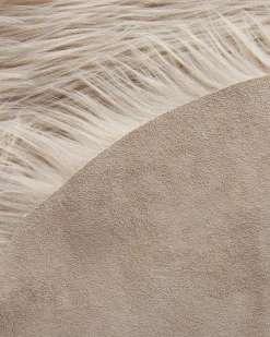 Tappeto in pelliccia sintetica MAMUNGARI Beige sabbia 60 x 180 cm