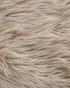 Tappeto in pelliccia sintetica MAMUNGARI Beige sabbia 60 x 180 cm