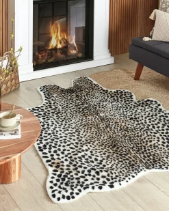Tappeto in pelliccia sintetica OSSA Beige 130 x 170 cm