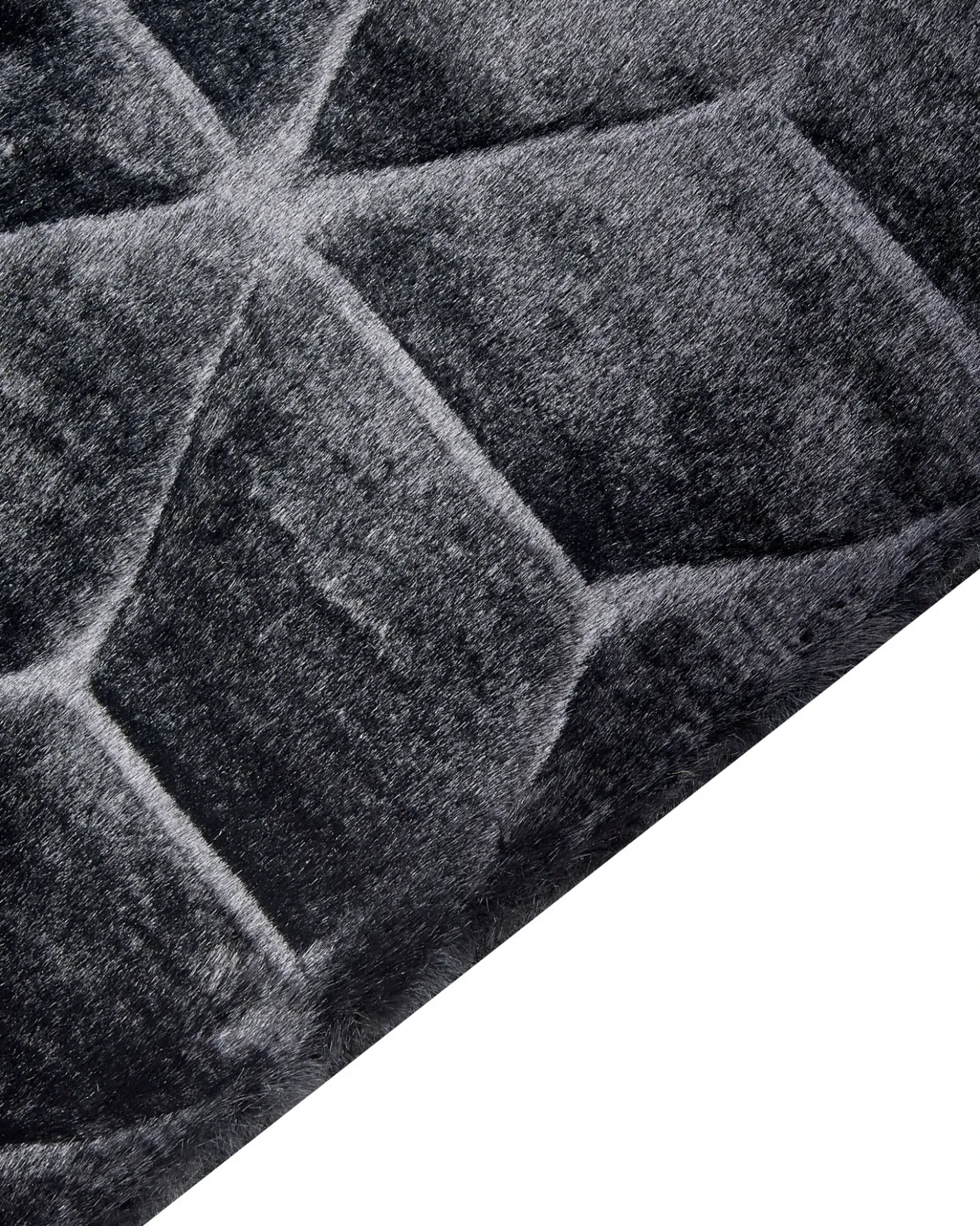 Tappeto in pelliccia sintetica THATTA Nero 160 x 230 cm
