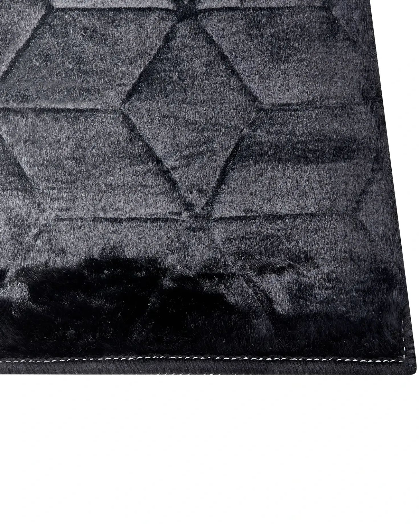 Tappeto in pelliccia sintetica THATTA Nero 160 x 230 cm