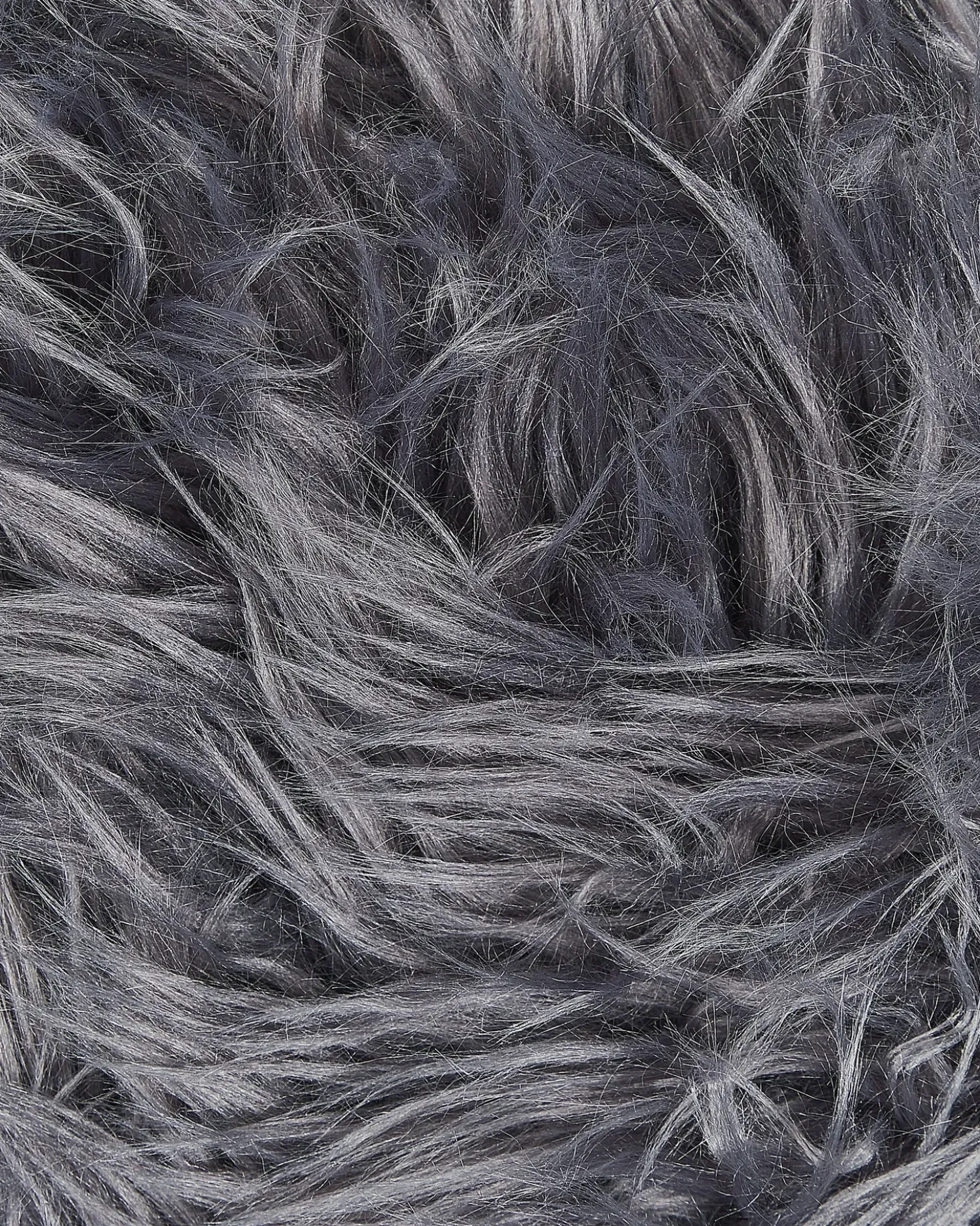 Tappeto in pelliccia sintetica MAMUNGARI Grigio scuro 60 x 180 cm