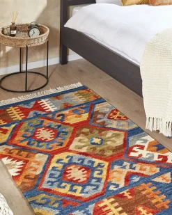 Tappeto JRVESH Multicolore 80 x 150 cm Lana Kilim