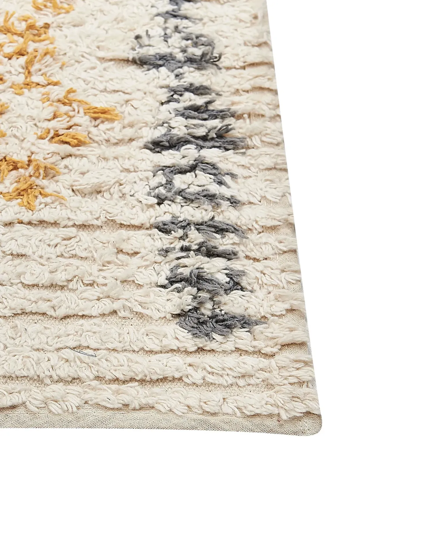 Tappeto KADAPA Beige 160 x 230 cm Cotone