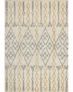 Tappeto KADAPA Beige 160 x 230 cm Cotone