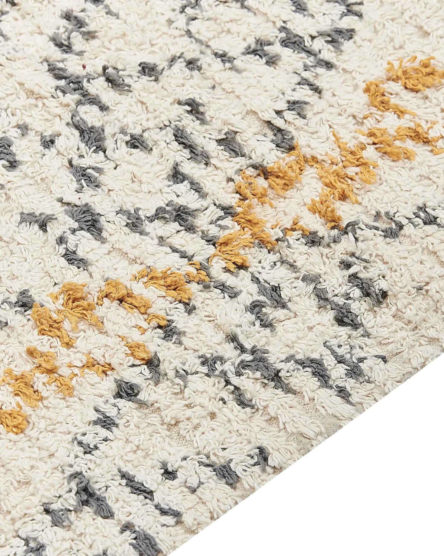 Tappeto KADAPA Beige 160 x 230 cm Cotone