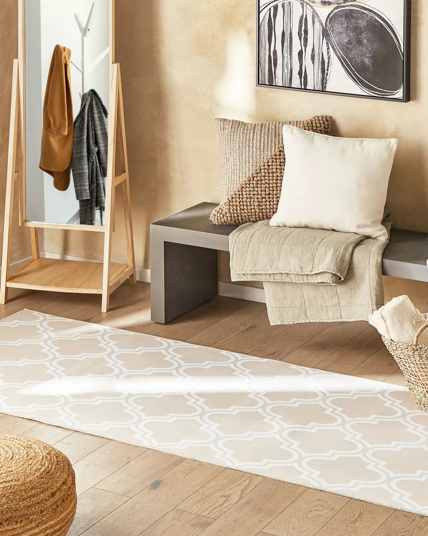 Tappeto KADAYAL Beige 80 x 300 cm