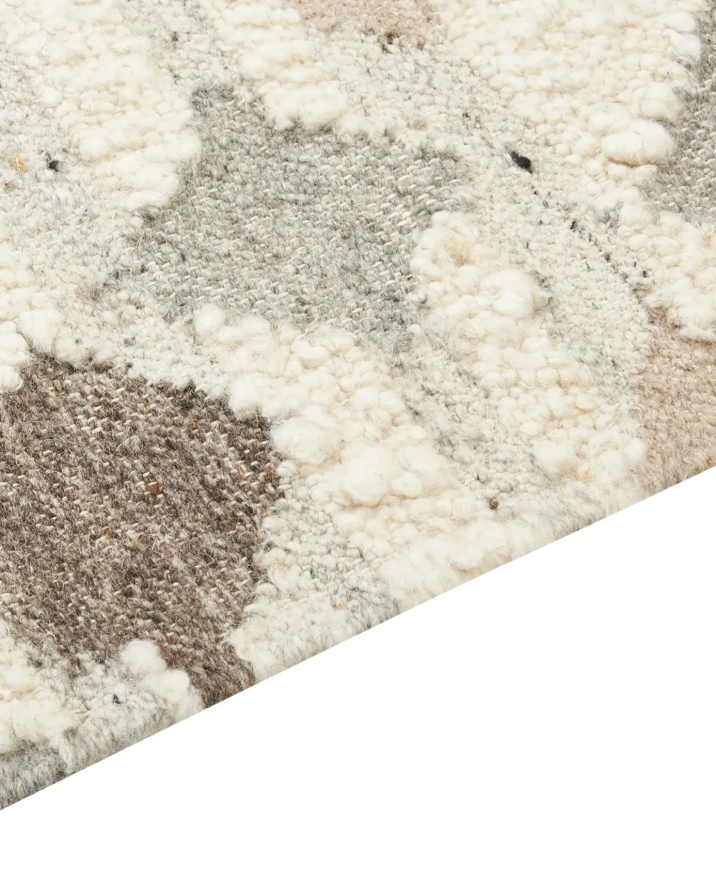 Tappeto KAGHTSRASHEN Beige 160 x 230 cm Lana Kilim