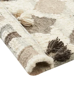 Tappeto KAGHTSRASHEN Beige 160 x 230 cm Lana Kilim