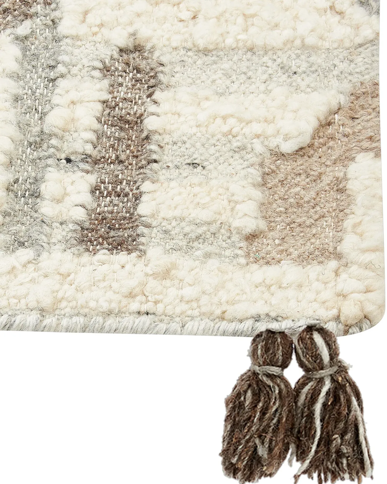 Tappeto KAGHTSRASHEN Beige 160 x 230 cm Lana Kilim