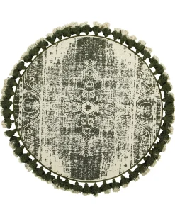 Tappeto KAHTA Verde ø 120 cm Cotone