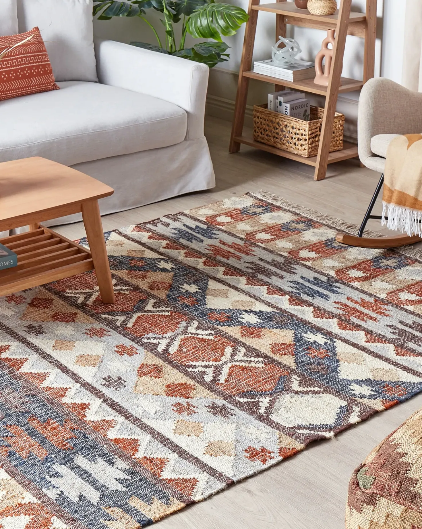 Tappeto KALFA Multicolore 160 x 230 cm Iuta