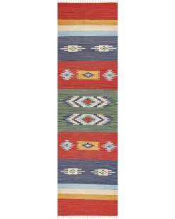 Tappeto KAMARIS Multicolore 80 x 300 cm Cotone Kilim