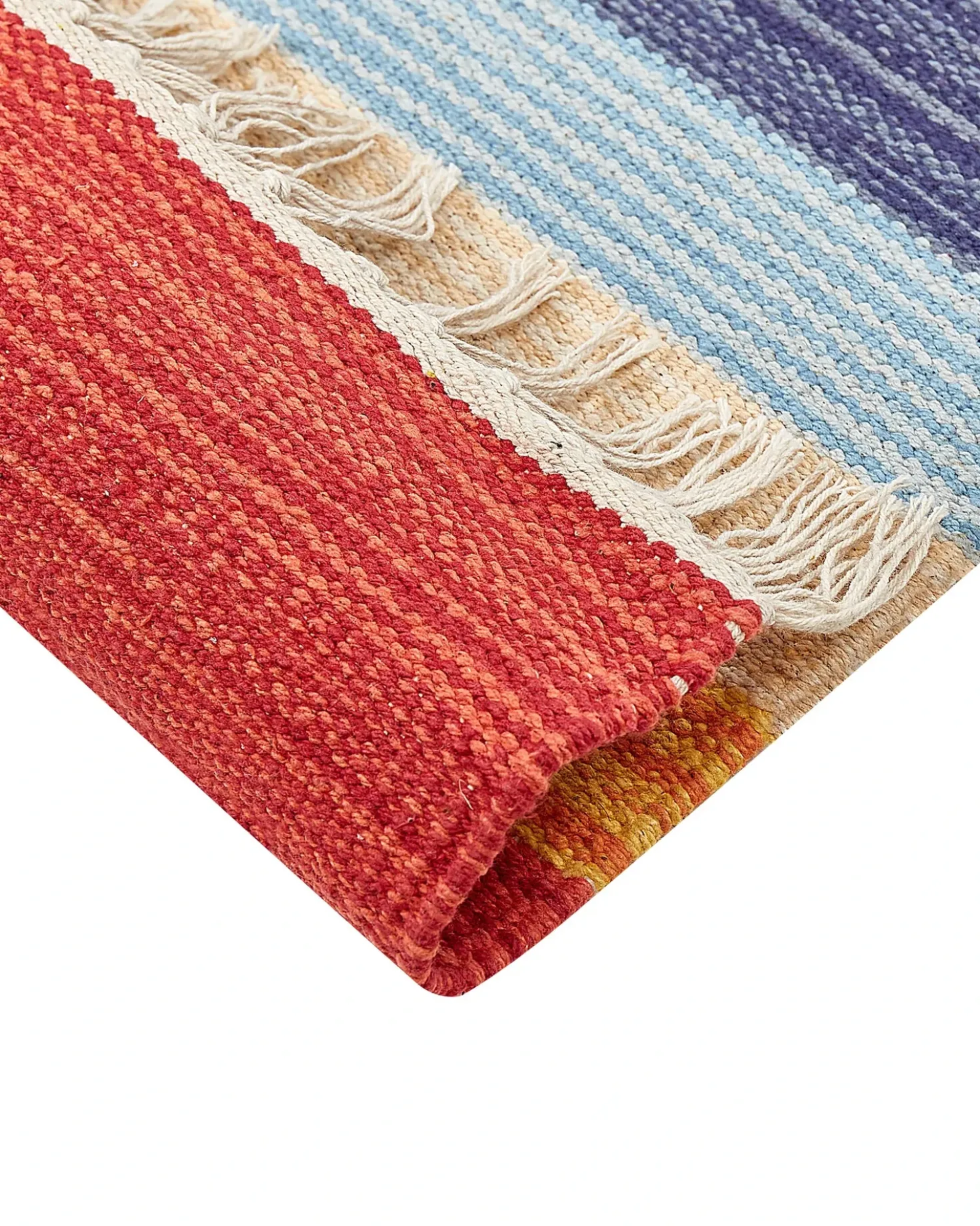 Tappeto KAMARIS Multicolore 140 x 200 cm Cotone Kilim