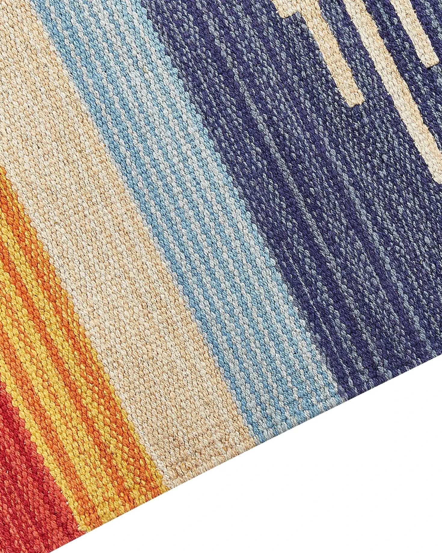Tappeto KAMARIS Multicolore 140 x 200 cm Cotone Kilim