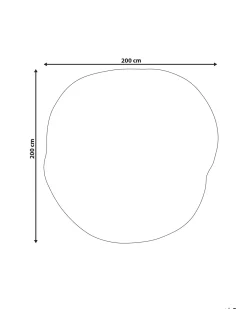 Tappeto KANRACH Rosa 200 x 200 cm Viscosa