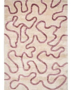 Tappeto KAPPAR Beige 160 x 230 cm Viscosa