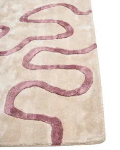Tappeto KAPPAR Beige 160 x 230 cm Viscosa