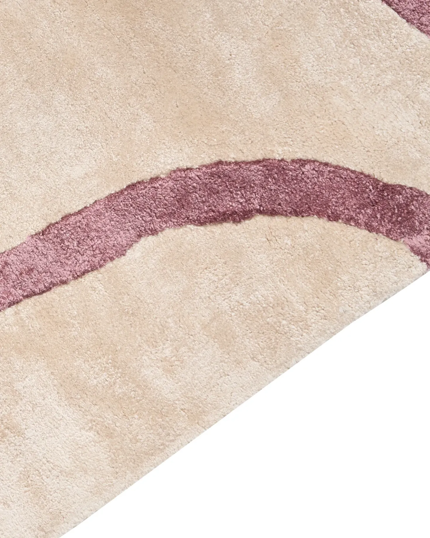 Tappeto KAPPAR Beige 160 x 230 cm Viscosa