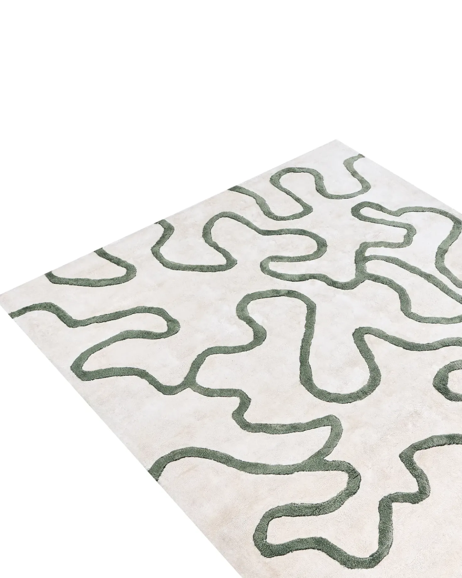 Tappeto KAPPAR Beige chiaro 160 x 230 cm Viscosa
