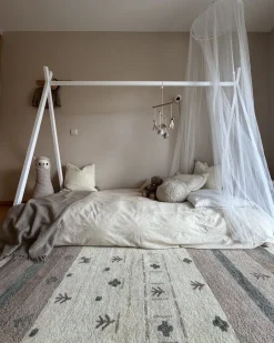 Tappeto KARLI Beige 160 x 230 cm Lana Persiano