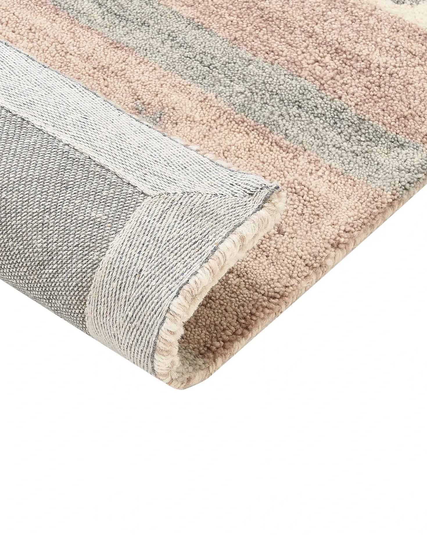 Tappeto KARLI Beige 160 x 230 cm Lana Persiano