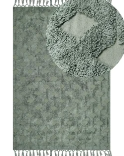Tappeto KARS Verde 160 x 230 cm Cotone