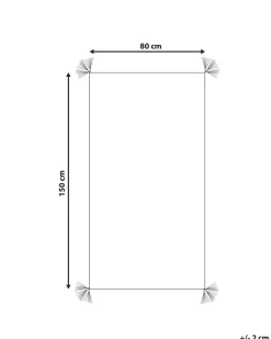 Tappeto KARTAL Bianco 80 x 150 cm Cotone