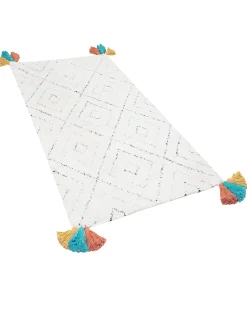 Tappeto KARTAL Bianco 80 x 150 cm Cotone
