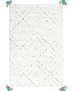 Tappeto KARTAL Bianco 140 x 200 cm Cotone
