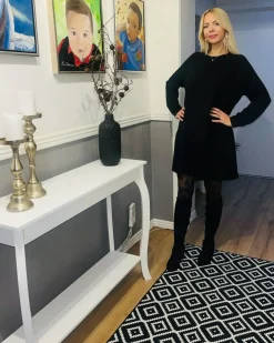 Tappeto KARUNGAL Nero 60 x 200 cm