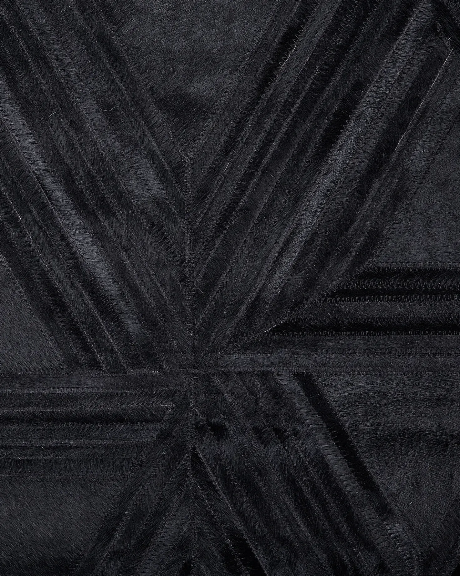 Tappeto KASAR Nero 140 x 200 cm Pelle naturale