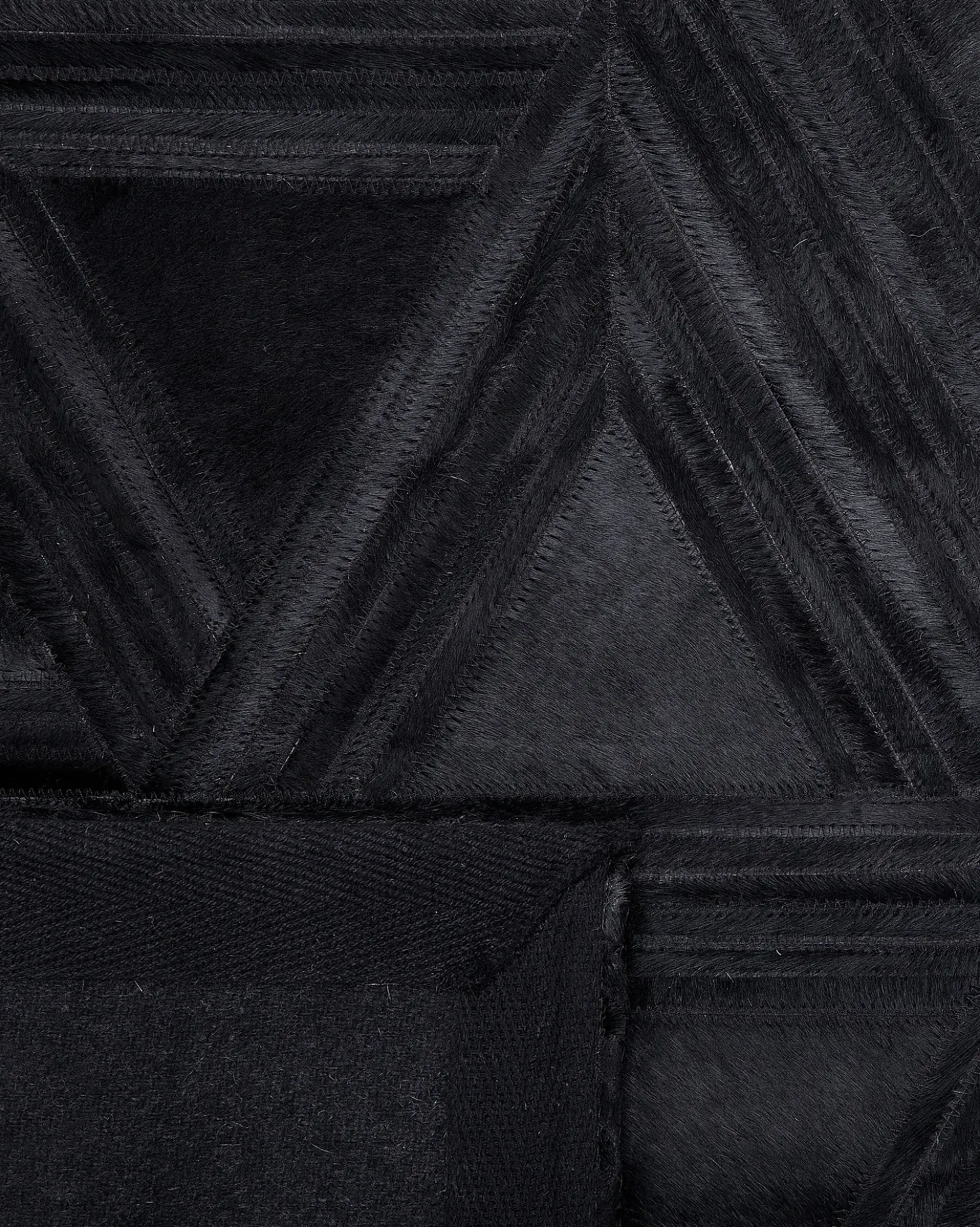Tappeto KASAR Nero 140 x 200 cm Pelle naturale