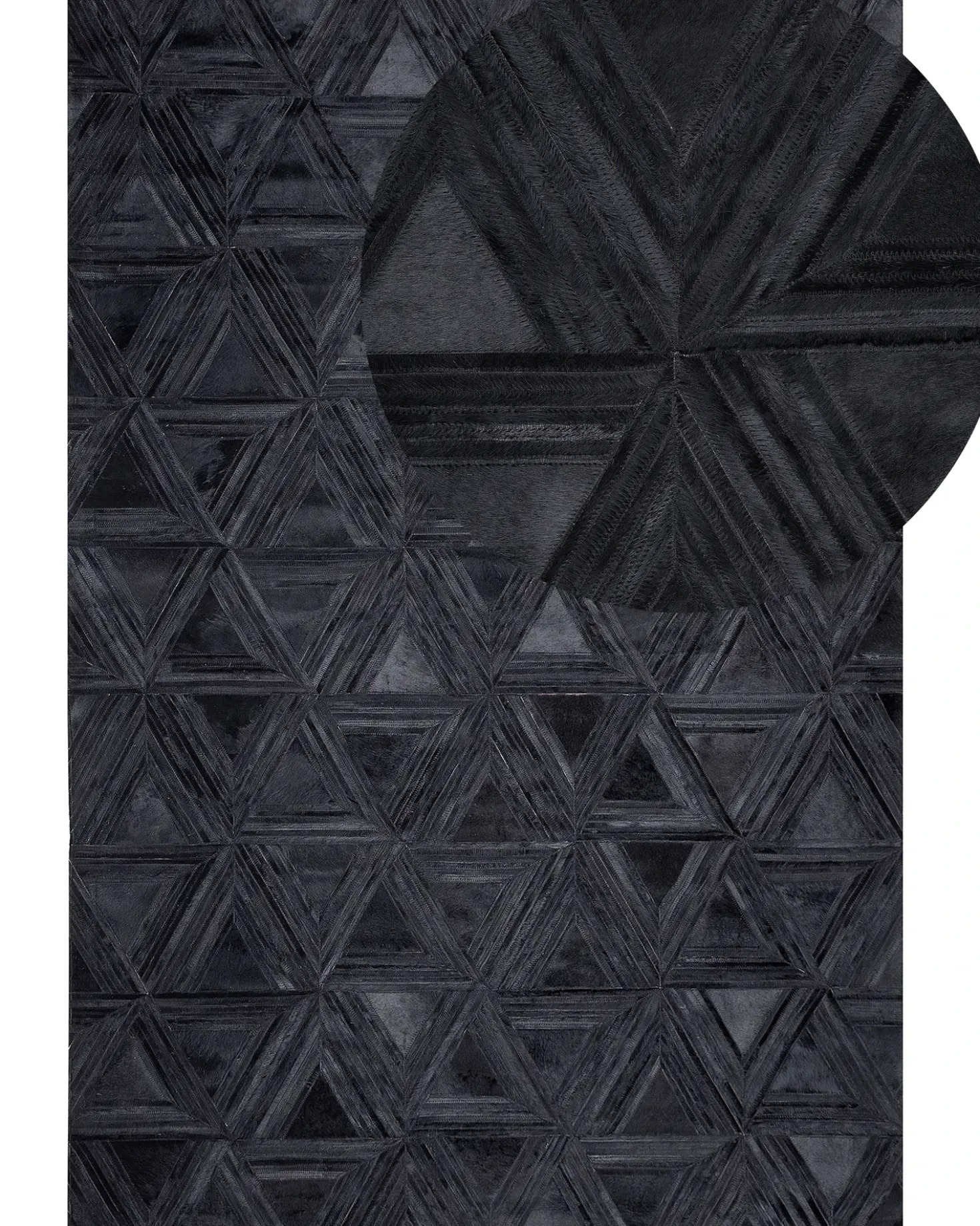 Tappeto KASAR Nero 140 x 200 cm Pelle naturale