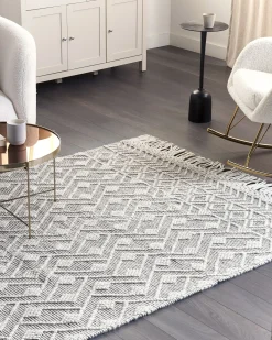 Tappeto KAVAK Nero 160 x 230 cm Lana