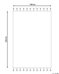 Tappeto KEBIR Bianco sporco 160 x 230 cm Cotone