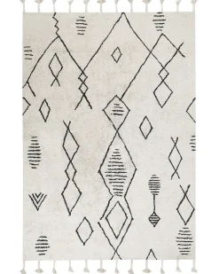 Tappeto KEBIR Bianco sporco 160 x 230 cm Cotone
