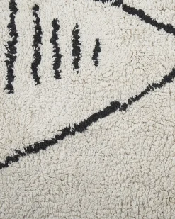 Tappeto KEBIR Bianco sporco 160 x 230 cm Cotone