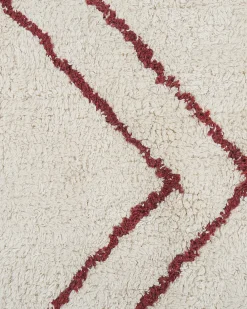 Tappeto KENITRA Bianco sporco 160 x 230 cm Cotone