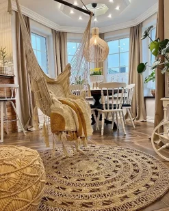 Tappeto KERER Beige ø 140 cm Iuta