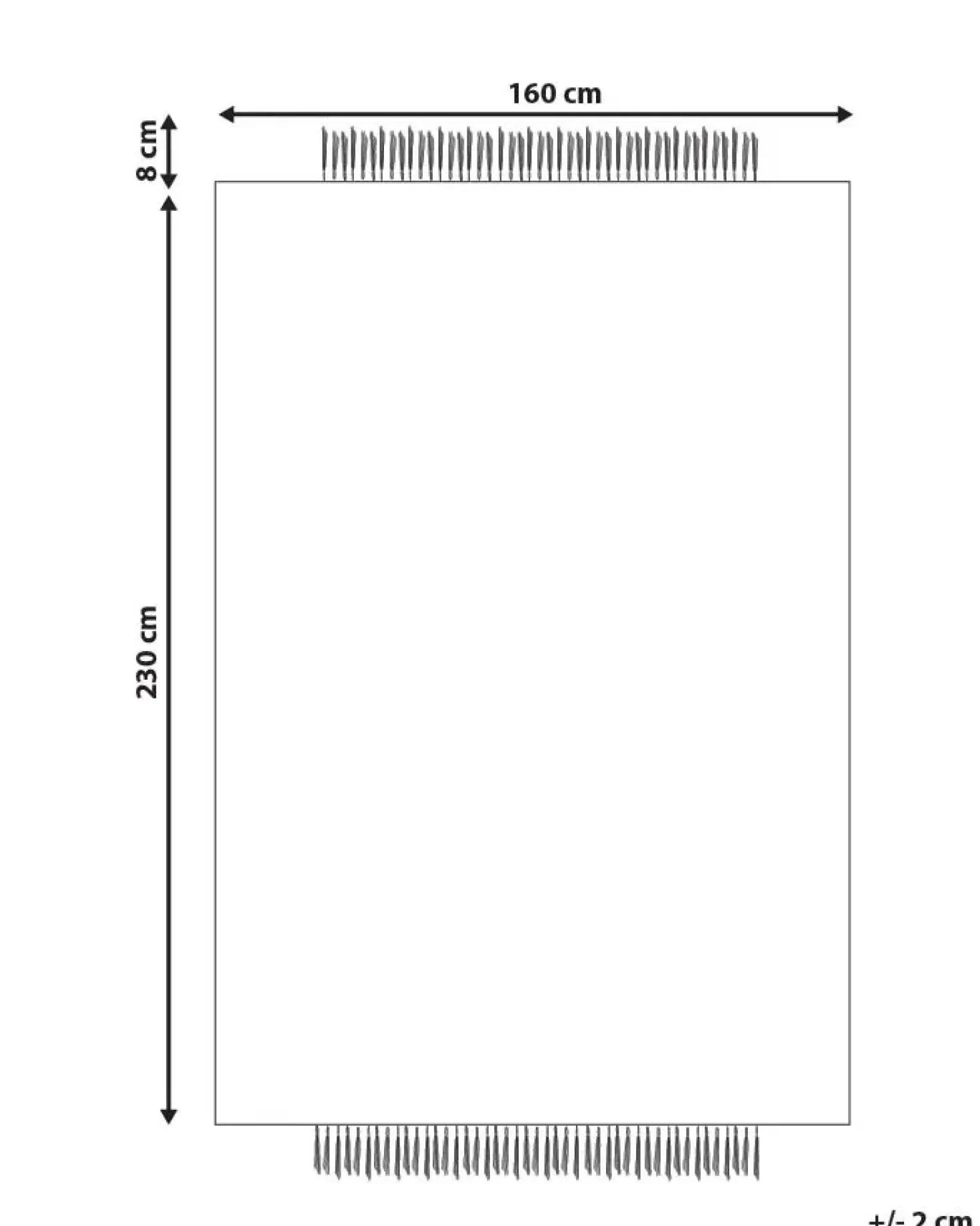 Tappeto KETENLI Bianco 160 x 230 cm Lana