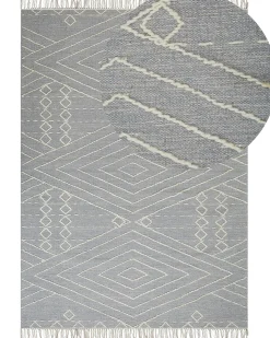 Tappeto KHENIFRA Grigio chiaro 160 x 230 cm Cotone
