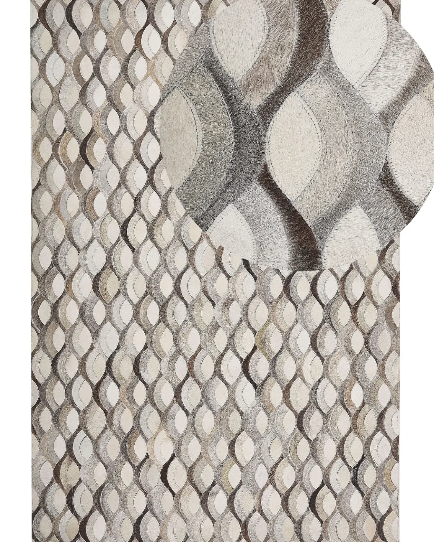 Tappeto KIRCA Beige 160 x 230 cm Pelle naturale