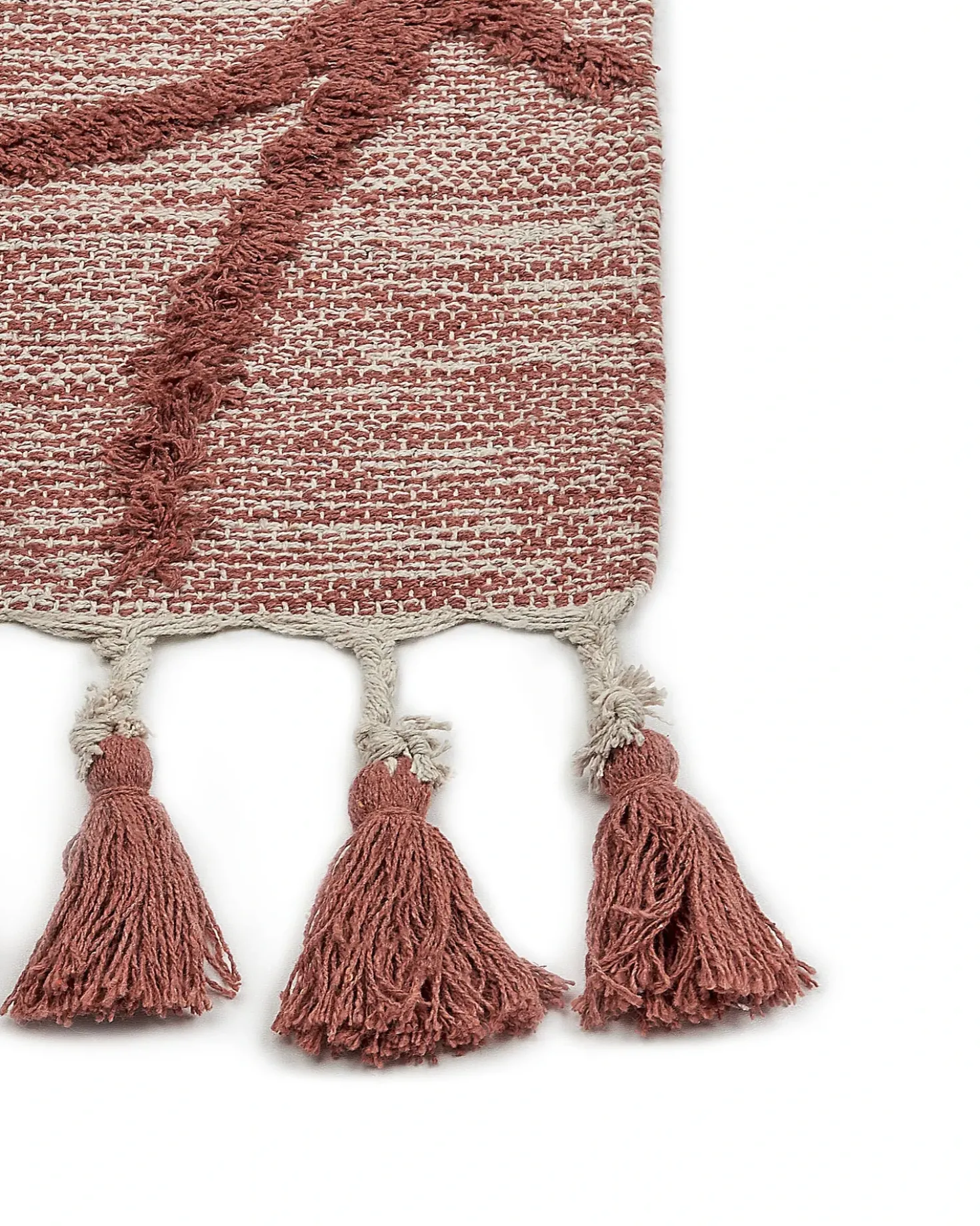Tappeto KIRSEHIR Rosso 160 x 230 cm Cotone