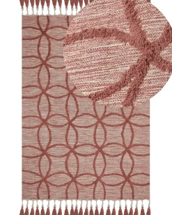 Tappeto KIRSEHIR Rosso 160 x 230 cm Cotone