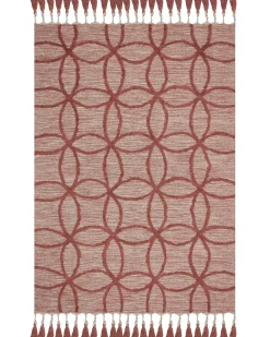 Tappeto KIRSEHIR Rosso 160 x 230 cm Cotone