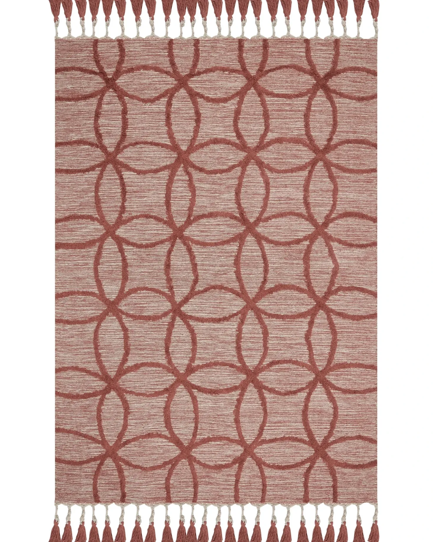 Tappeto KIRSEHIR Rosso 160 x 230 cm Cotone